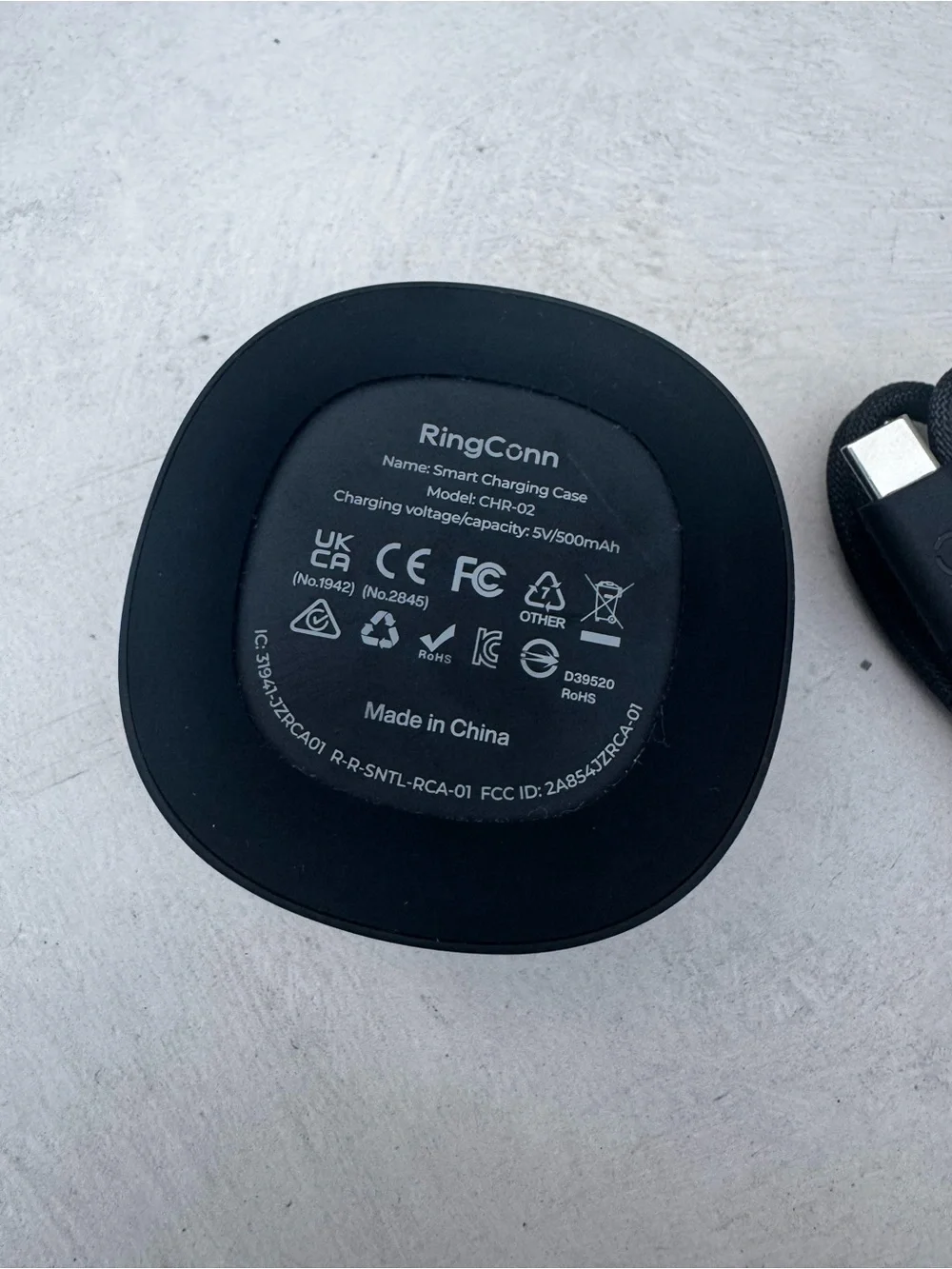 RingConn Gen 2 Smart Ring Gold Size 9 Sleep Fitness Tracker Charger Included